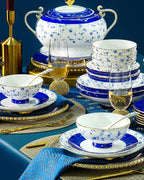 Jingdezhen ceramic tableware, bowl and plate combination set, bone china tableware for household use - Grand Goldman