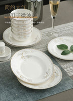 Jingdezhen porcelain tableware set household high-grade bone china ceramic dishes and bowls set - Grand Goldman