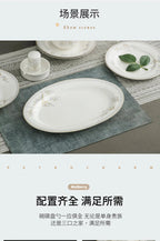 Jingdezhen porcelain tableware set household high-grade bone china ceramic dishes and bowls set - Grand Goldman