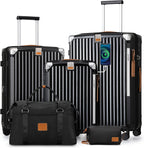 Joyway Carry On Luggage, Expandable Suitcase with Smart Luggage Cup Holder and USB Port, 20 IN Hardside Luggage with TSA Lock Spinner Double Wheels, White - Grand Goldman