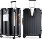 Joyway Carry On Luggage, Expandable Suitcase with Smart Luggage Cup Holder and USB Port, 20 IN Hardside Luggage with TSA Lock Spinner Double Wheels, White - Grand Goldman