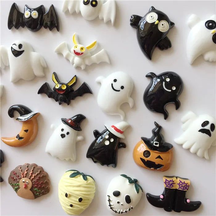 Kawaii Halloween Fridge Magnet Mini Cute Pumpkin Funny Skulls Bats Party Gifts Fridge Magnetic Stickers Imanes Para Refrigerador - Grand Goldman