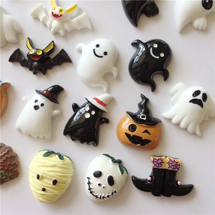 Kawaii Halloween Fridge Magnet Mini Cute Pumpkin Funny Skulls Bats Party Gifts Fridge Magnetic Stickers Imanes Para Refrigerador - Grand Goldman