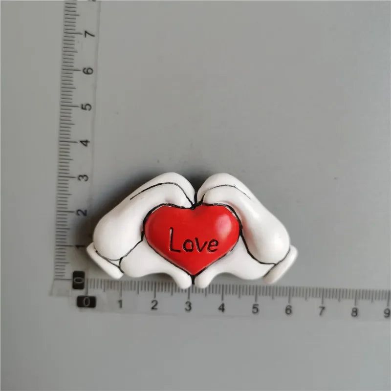 Kawaii Heart Flower Greece Heat Tiger Fridge Magnet  Halloween Lip Shap Cute Sticker Magnetic Home Decor Gifts for Mun Kids - Grand Goldman