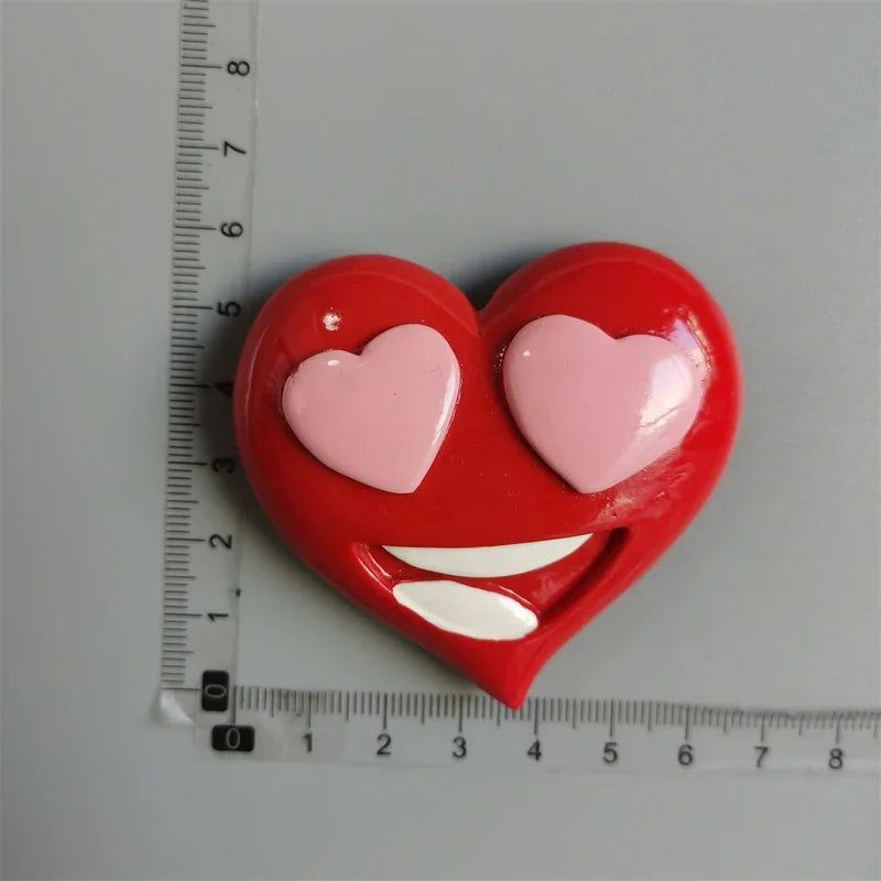 Kawaii Heart Flower Greece Heat Tiger Fridge Magnet  Halloween Lip Shap Cute Sticker Magnetic Home Decor Gifts for Mun Kids - Grand Goldman