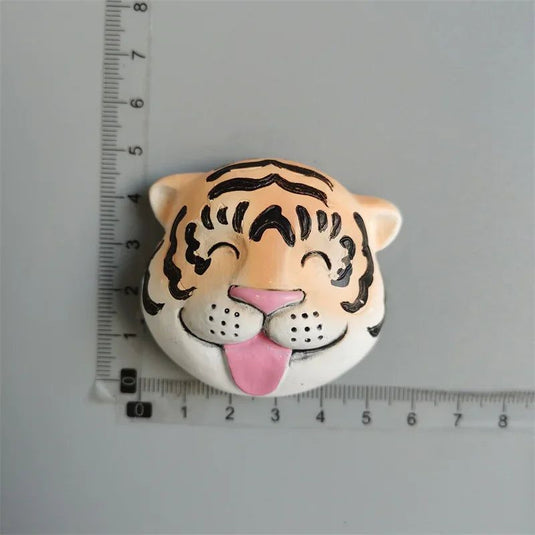 Kawaii Heart Flower Greece Heat Tiger Fridge Magnet  Halloween Lip Shap Cute Sticker Magnetic Home Decor Gifts for Mun Kids - Grand Goldman