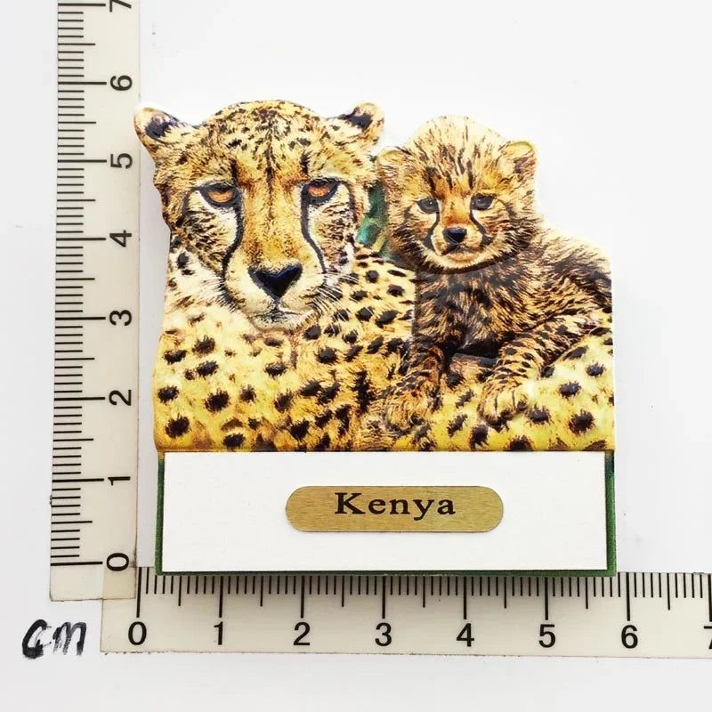 Kenya South Arfica African Animals Fridge Magnet Tourist Souvenirs Giraffe Refrigerator Stickers Collection Gifts Home Decor - Grand Goldman