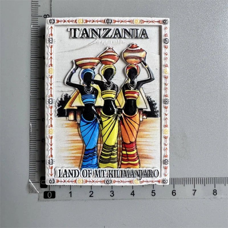 Kenya South Arfica African Animals Fridge Magnet Tourist Souvenirs Giraffe Refrigerator Stickers Collection Gifts Home Decor - Grand Goldman