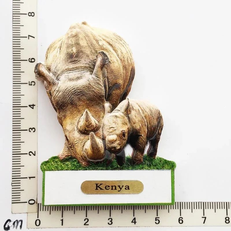 Kenya South Arfica African Animals Fridge Magnet Tourist Souvenirs Giraffe Refrigerator Stickers Collection Gifts Home Decor - Grand Goldman