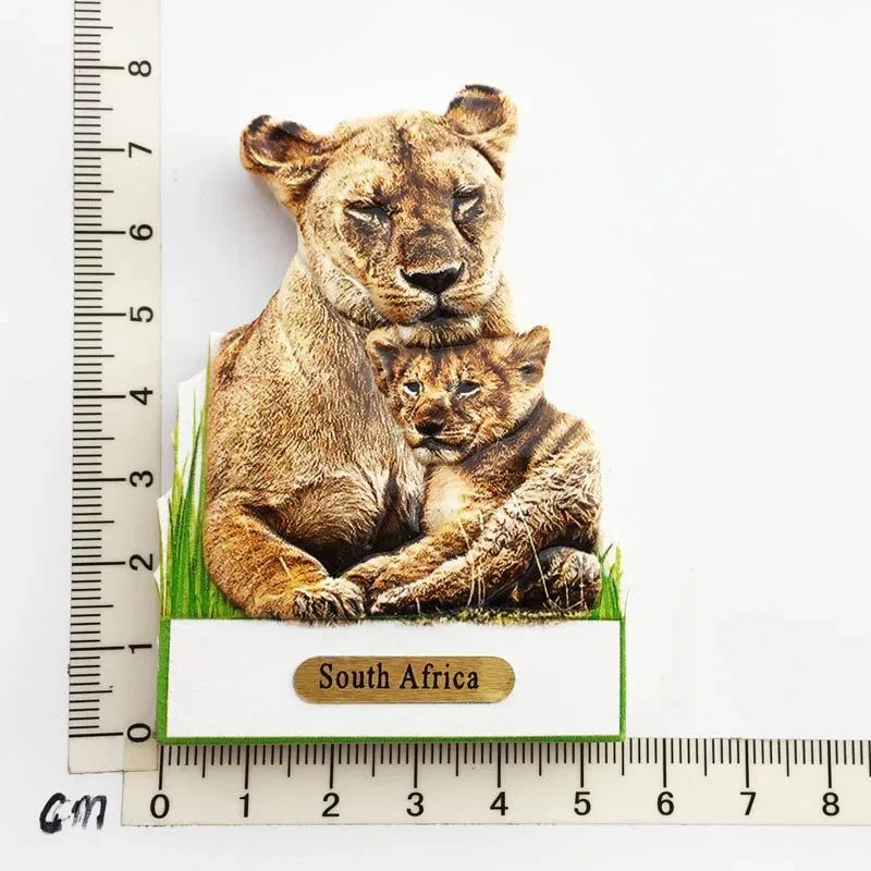 Kenya South Arfica African Animals Fridge Magnet Tourist Souvenirs Giraffe Refrigerator Stickers Collection Gifts Home Decor - Grand Goldman