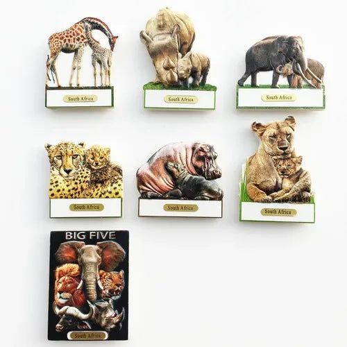 Kenya South Arfica African Animals Fridge Magnet Tourist Souvenirs Giraffe Refrigerator Stickers Collection Gifts Home Decor - Grand Goldman
