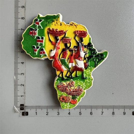 Kenya South Arfica African Animals Fridge Magnet Tourist Souvenirs Giraffe Refrigerator Stickers Collection Gifts Home Decor - Grand Goldman