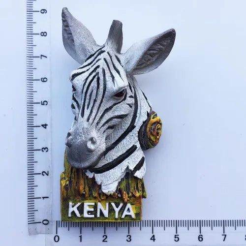 Kenyan Animal African Humanities Fridge Magnets Tourism Souvenirs Magnetic Stickers Refrigerator Stickers Collection Home Decor - Grand Goldman