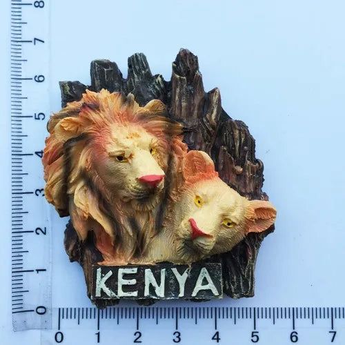 Kenyan Animal African Humanities Fridge Magnets Tourism Souvenirs Magnetic Stickers Refrigerator Stickers Collection Home Decor - Grand Goldman