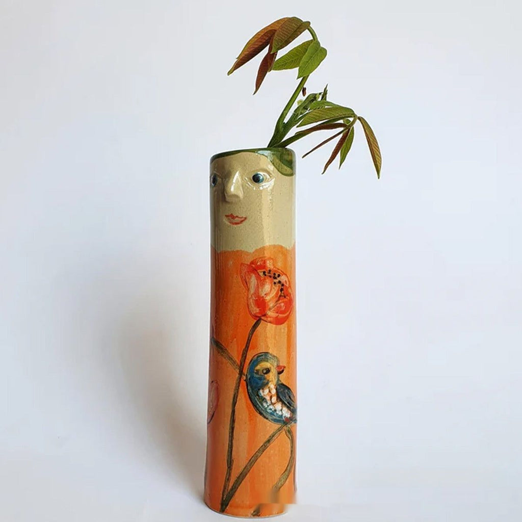 Kid Painting Sunshine Family Bud Vase Home Decoration Indoor Outdoor Art Decoration Sculptured Ornaments - Grand Goldman