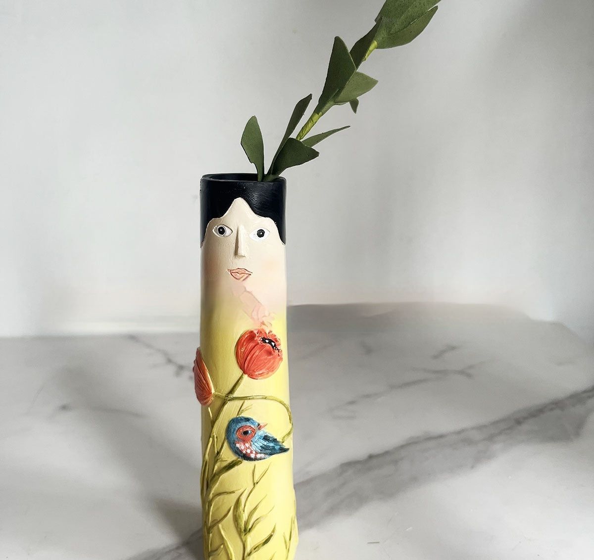 Kid Painting Sunshine Family Bud Vase Home Decoration Indoor Outdoor Art Decoration Sculptured Ornaments - Grand Goldman