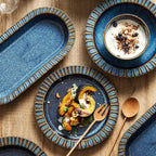 Kiln Baked Starry Sky Ceramic Rice Bowls And Plates - Grand Goldman