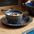 Kiln Baked Starry Sky Ceramic Rice Bowls And Plates - Grand Goldman