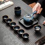 Kiln Ceramic Japanese-style Ancient Kung Fu Tea Set - Grand Goldman