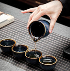 Kiln Ceramic Japanese-style Ancient Kung Fu Tea Set - Grand Goldman