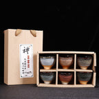Kiln Change Ceramic Kung Fu Tea Set Cup Home Gift Box - Grand Goldman