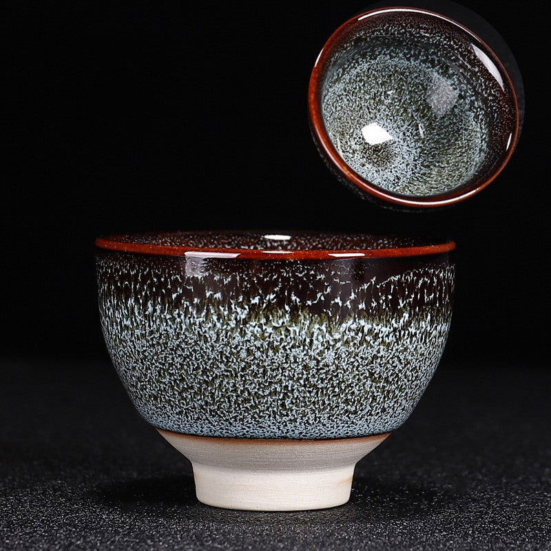 Kiln Change Ceramic Kung Fu Tea Set Cup Home Gift Box - Grand Goldman
