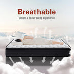 King Mattress, 10 Inch King Size Hybrid Mattress in a Box,Cooling Memory Foam Bed Mattresses with Independent Spring,Soft and Breathable,Back Pain Relief,CertiPUR-US,Medium - Grand Goldman