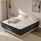 King Mattress, 10 Inch King Size Hybrid Mattress in a Box,Cooling Memory Foam Bed Mattresses with Independent Spring,Soft and Breathable,Back Pain Relief,CertiPUR-US,Medium - Grand Goldman