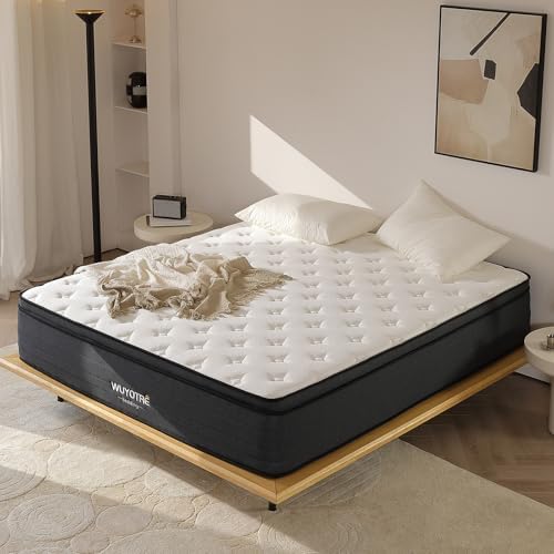 King Mattress, 10 Inch King Size Hybrid Mattress in a Box,Cooling Memory Foam Bed Mattresses with Independent Spring,Soft and Breathable,Back Pain Relief,CertiPUR-US,Medium - Grand Goldman