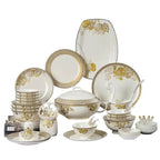 Kitchen Luxury Table Dinner Plates Set Ceramic Cooking Dessert Plate Sets Dinnerware Salad Dishes Platos De Cena Breakfast Set - Grand Goldman