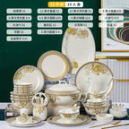 Kitchen Luxury Table Dinner Plates Set Ceramic Cooking Dessert Plate Sets Dinnerware Salad Dishes Platos De Cena Breakfast Set - Grand Goldman