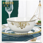 Kitchen Luxury Table Dinner Plates Set Ceramic Cooking Dessert Plate Sets Dinnerware Salad Dishes Platos De Cena Breakfast Set - Grand Goldman