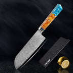 Kitchen Set Knife Damascus Steel Kitchen Knife Kitchen Knife Chef Knife Santoku Knife Japanese Knife Kitchen Tool - Grand Goldman