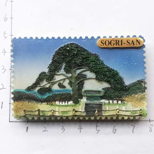 Korea Gyeongfu Palace Japan Fridge Magnets Tourist Souvenir Refrigerator Magnetic Stickers  Home Decoration Travel Gifts - Grand Goldman