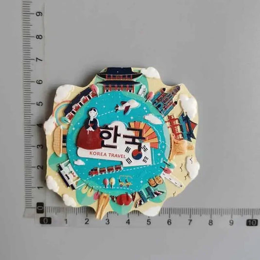 Korea Gyeongfu Palace Japan Fridge Magnets Tourist Souvenir Refrigerator Magnetic Stickers  Home Decoration Travel Gifts - Grand Goldman