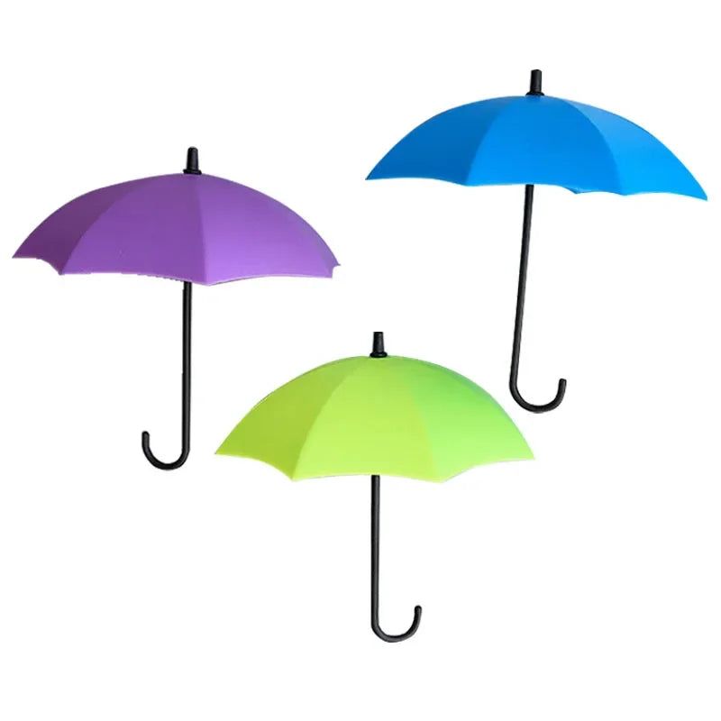 Korean Style 3D Umbrella Creative Strong Stickers Hook Magnetic Buckle Stickers on The refrigerator Home Decoration Storage Hook - Grand Goldman