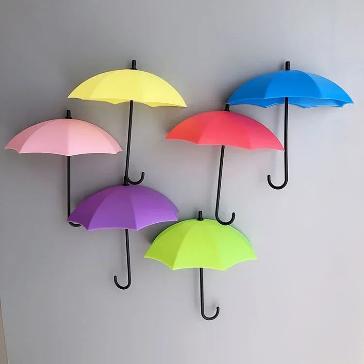 Korean Style 3D Umbrella Creative Strong Stickers Hook Magnetic Buckle Stickers on The refrigerator Home Decoration Storage Hook - Grand Goldman