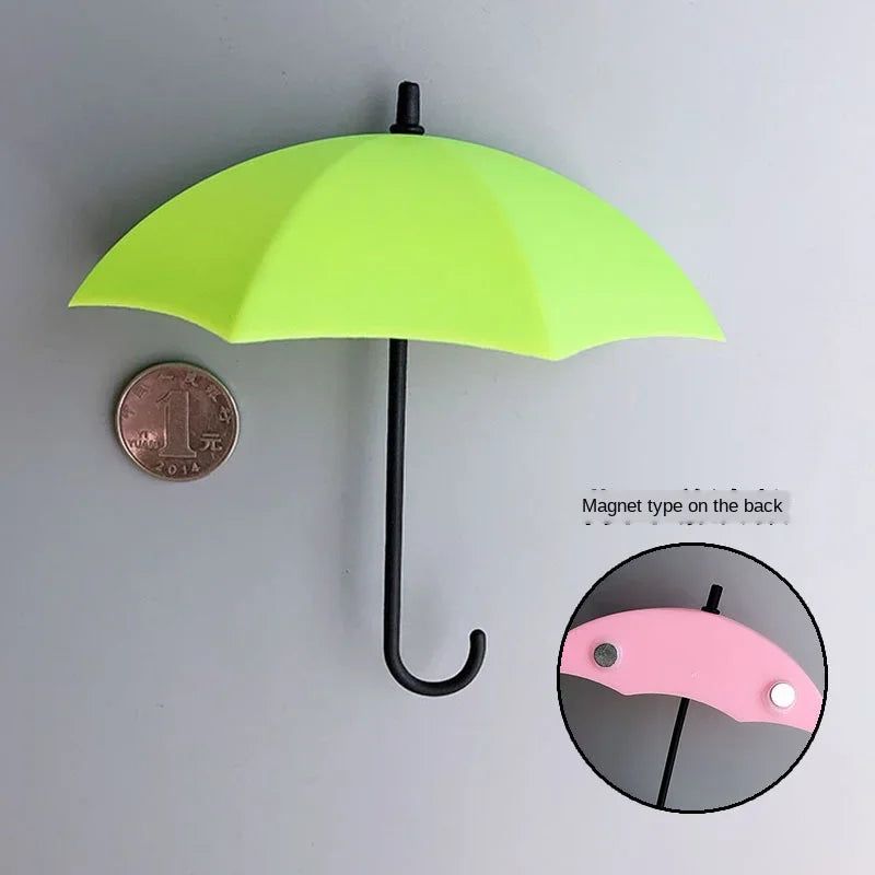 Korean Style 3D Umbrella Creative Strong Stickers Hook Magnetic Buckle Stickers on The refrigerator Home Decoration Storage Hook - Grand Goldman