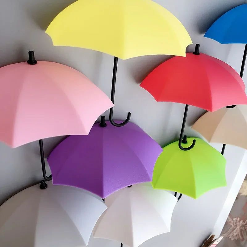 Korean Style 3D Umbrella Creative Strong Stickers Hook Magnetic Buckle Stickers on The refrigerator Home Decoration Storage Hook - Grand Goldman