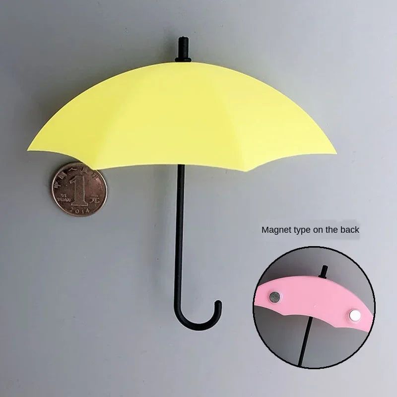 Korean Style 3D Umbrella Creative Strong Stickers Hook Magnetic Buckle Stickers on The refrigerator Home Decoration Storage Hook - Grand Goldman
