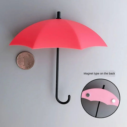 Korean Style 3D Umbrella Creative Strong Stickers Hook Magnetic Buckle Stickers on The refrigerator Home Decoration Storage Hook - Grand Goldman