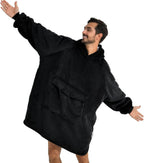 Krifey Wearable Blanket Hoodie, Oversized Sherpa Hooded as Birthday Gifts Christmas Gifts for Mom Women Girlfriend Men, Cozy Sweatshirt with Giant Pocket - Grand Goldman