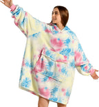 Krifey Wearable Blanket Hoodie, Oversized Sherpa Hooded as Birthday Gifts Christmas Gifts for Mom Women Girlfriend Men, Cozy Sweatshirt with Giant Pocket - Grand Goldman
