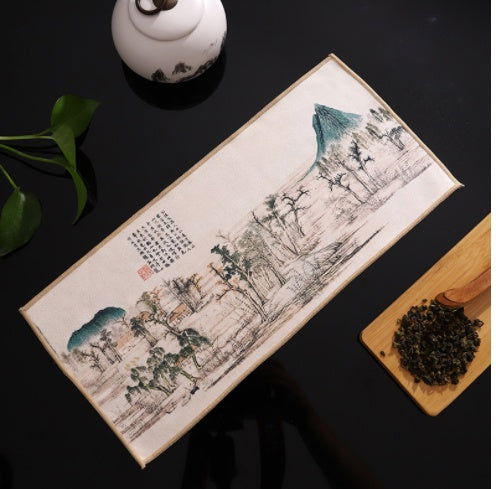 Kung Fu Tea Set Accessories Absorbent Thickened Mat Rag - Grand Goldman