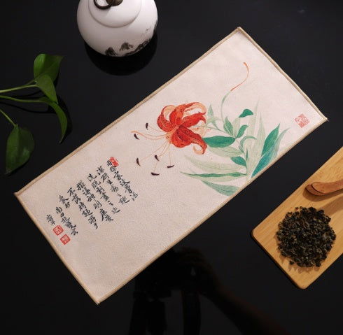 Kung Fu Tea Set Accessories Absorbent Thickened Mat Rag - Grand Goldman