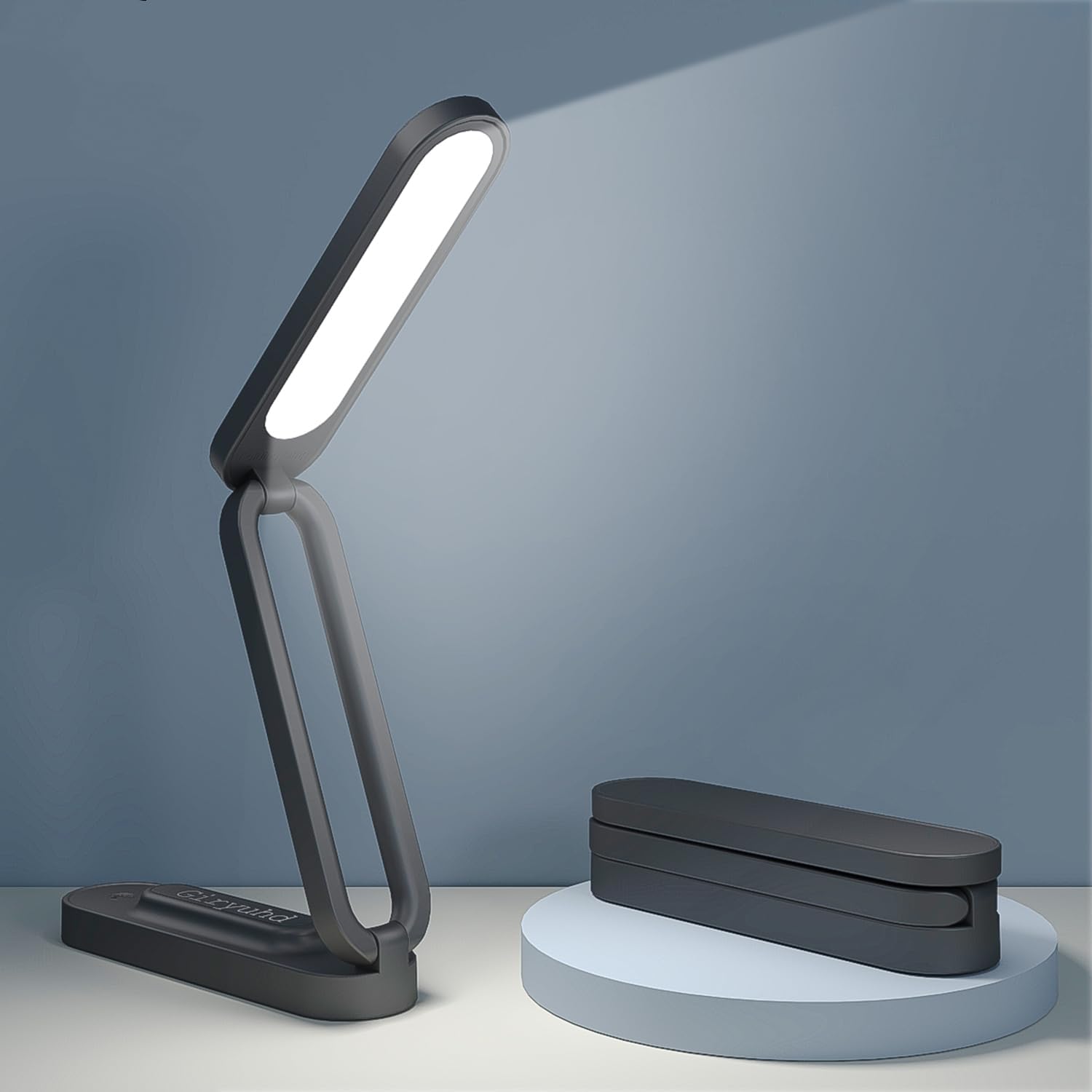 LED Desk Lamp for Office Home & Battery Operated Lamp Rechargeable Lamp Foldable & Portable Light, LED Desk Light Strip, 3 Brightness Dimmable Small Desk Lamp Wireless Reading Lamp - Grand Goldman