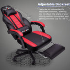 LEMBERI Video Game Chairs with footrest, Big and Tall Gamer Chair for Adults, 400lb Capacity, Racing Style Computer Chair with Headrest and Lumbar Support - Grand Goldman