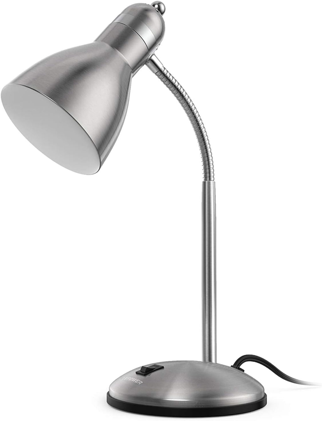 LEPOWER Metal Desk Lamp, Eye-Caring Table Lamp, Study Lamps with Flexible Goose Neck for Bedroom, Home Office (Matte Black) - Grand Goldman
