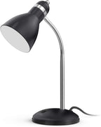 LEPOWER Metal Desk Lamp, Eye-Caring Table Lamp, Study Lamps with Flexible Goose Neck for Bedroom, Home Office (Matte Black) - Grand Goldman
