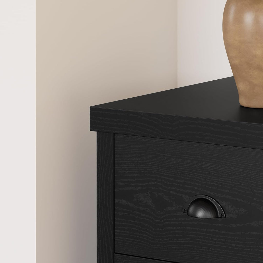 LIKIMIO Dresser 8 Drawer with Charging Station and Storage Bag, Wood Storage Chest of Drawers for Bedroom Living Room Hallway Entryway, Black - Grand Goldman